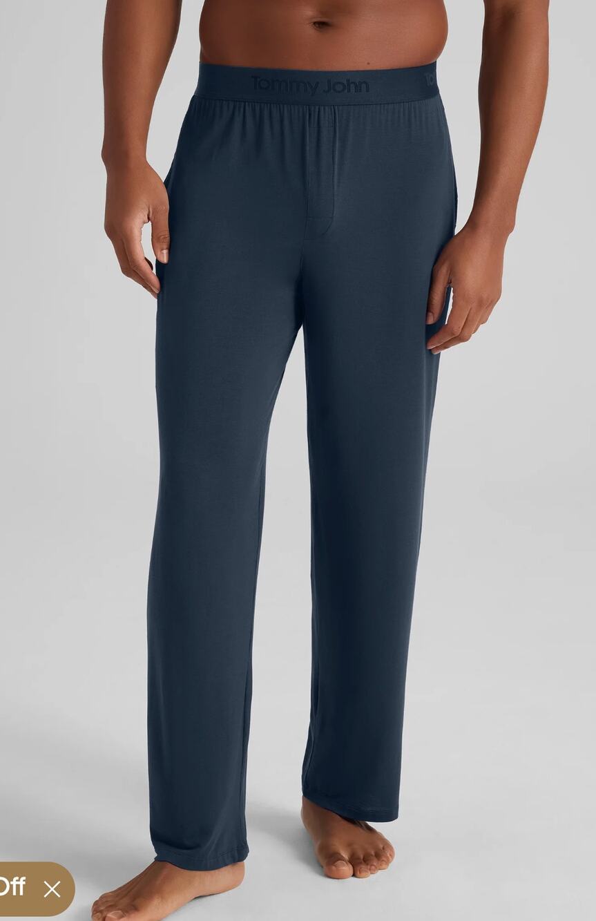 Tommy John Second Skin Luxe Sleep Pants Navy Blue Size Medium